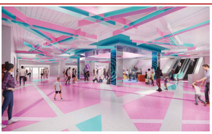 K區地下街示意圖