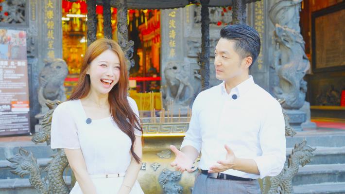 蔣萬安市長與韓國啦啦隊女神李雅英合照4