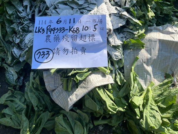 農藥檢驗不合格銷毀作業1(芥藍菜)