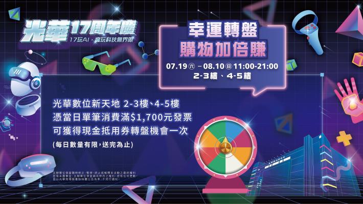 幸運轉盤購物加倍賺