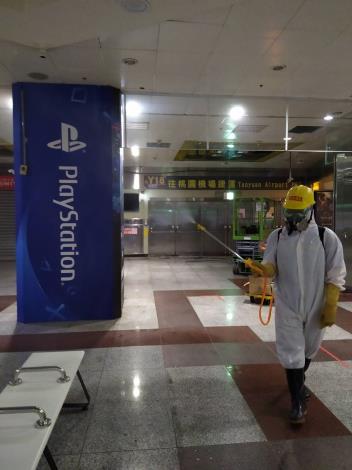 台北地下街全區大消毒
