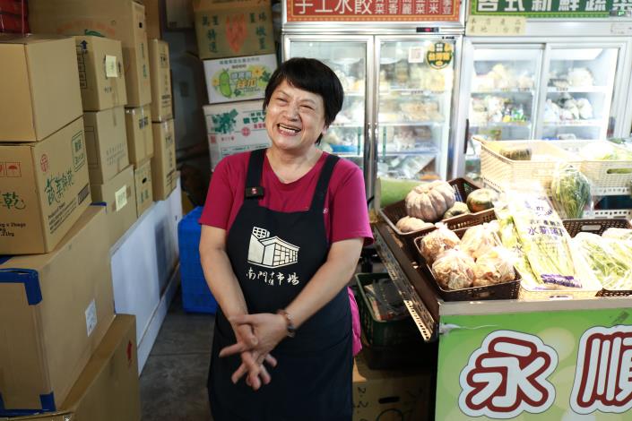 圖2:永順蔬菜老闆娘羅婉瑛