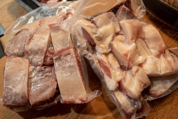 真空包裝的肉品，方便寄送與保存