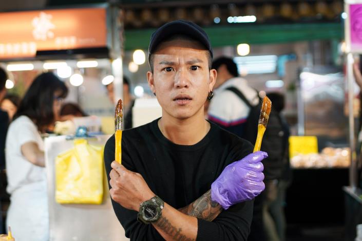 好吃的雞肉串，醃製的中藥材劉老闆也花了很多時間研究