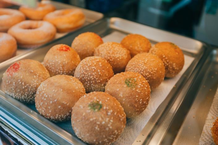 傳統的點心在臺北夜市很少見。