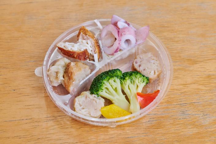 外帶便當附帶的菜色。