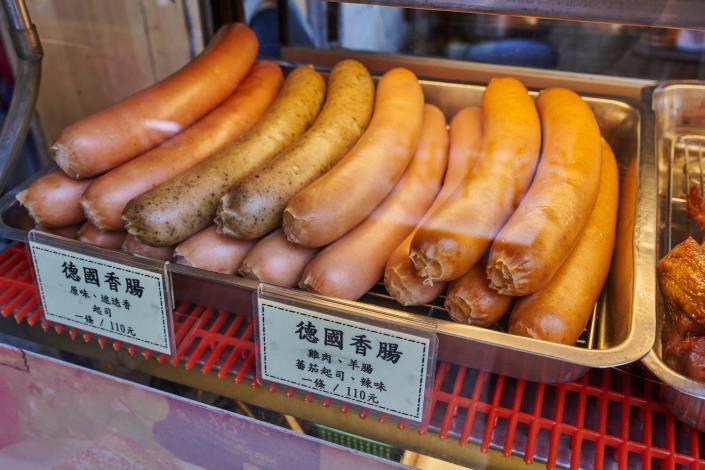 德國香腸也有多樣口味可選擇