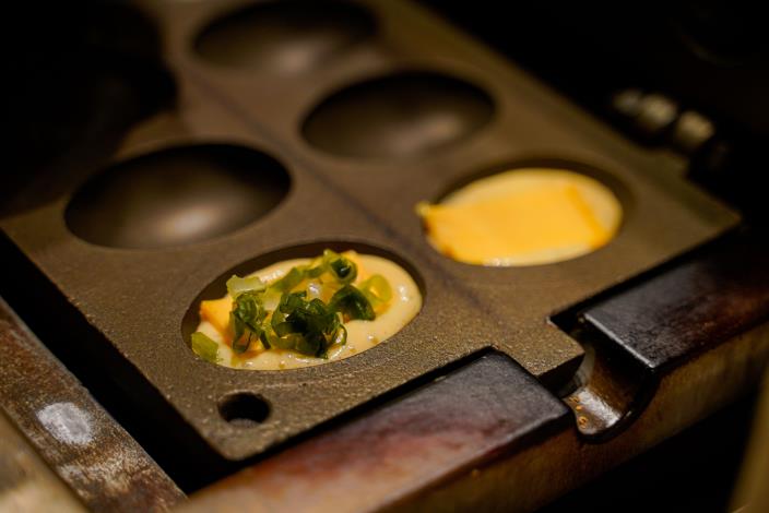 起司 蔥花的創意鹹雞蛋糕也很受歡迎