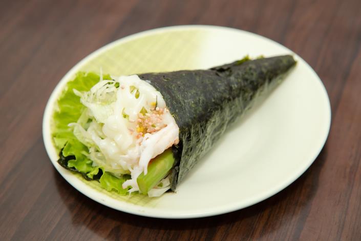 鮮蝦手捲清爽紮實又美味