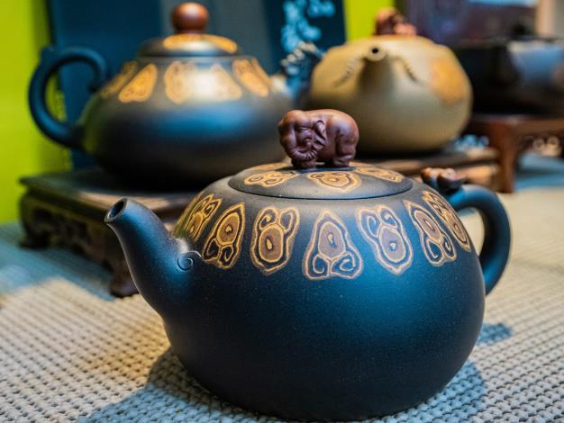 店內還有深具設計感的紫砂壺