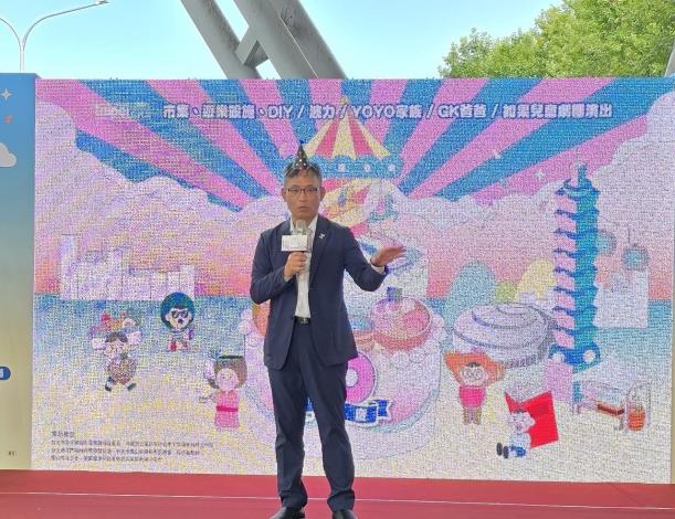 臺北市政府張溫德副市長於商圈嘉年華開幕記者會現場致詞