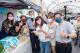市長與本市商圈及店家代表於索菲烤布蕾攤位合影留念