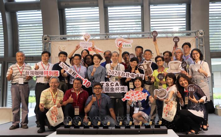 台北咖啡節TSCA第三屆金杯獎記者會大合影