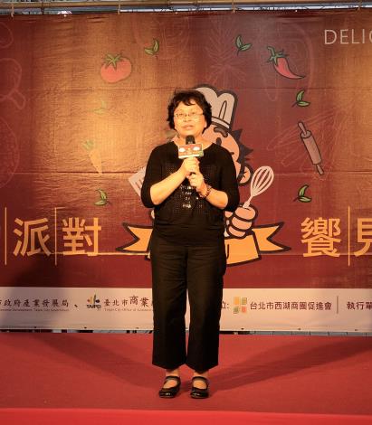臺北市商業處江美玲副處長祝商圈活動順利