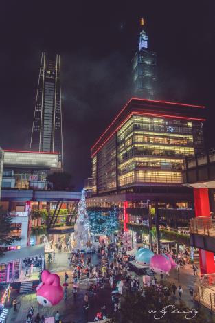 「2020繽紛耶誕玩台北」活動期間信義區人潮