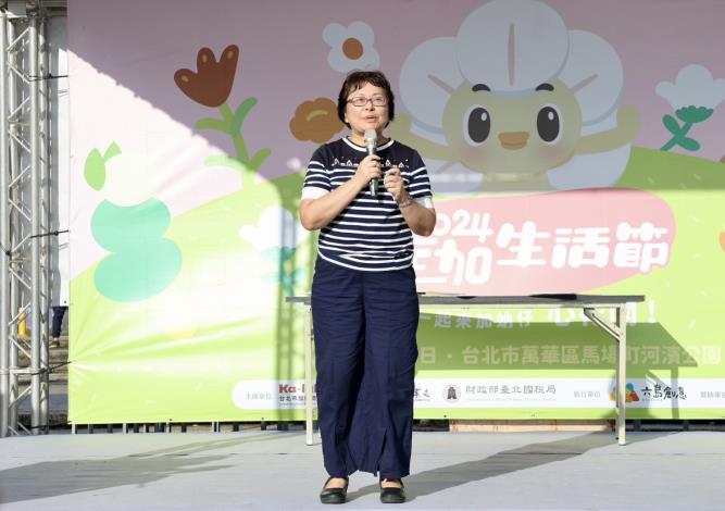 江副處長為活動致詞，預祝活動順利進行