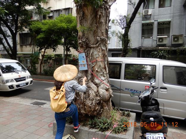 動保處張貼告示情形
