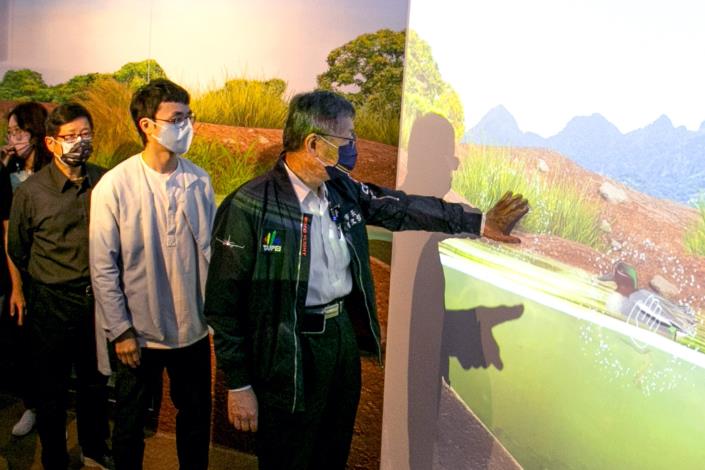 圖4：北市府柯文哲市長體驗展區互動設施。