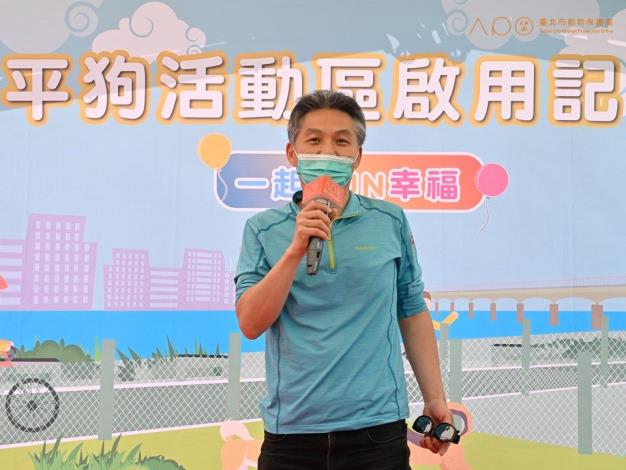 圖4. 大同區老師里許宮銘里長協調里民意見，促成大同區第1座狗活動區.JPG
