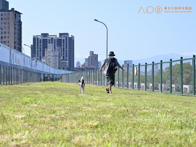 圖11. 飼主與毛孩一起於延平狗活動區遊樂.JPG