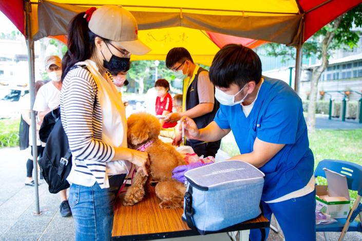 圖2.動保處呼籲飼主每年帶家中犬貓施打狂犬病疫苗