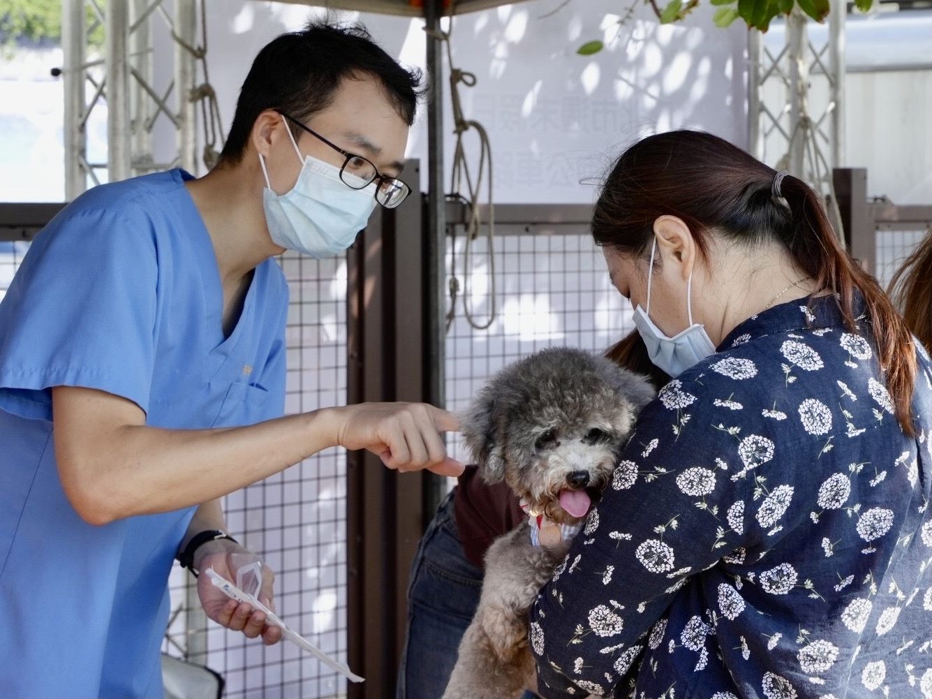 圖8. 美堤狗活動區啟用活動還有免費狂犬病疫苗注射及寵物登記服務