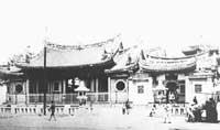 艋舺龍山寺曾大修多次，此圖為1924年由泉洲匠師王益順修建後之手筆