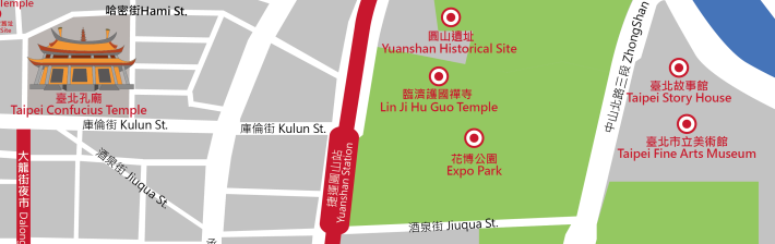 Taipei Fine Arts Museu Mrt map (open new windows)m