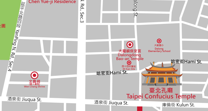 Wen Chang Shrine Map