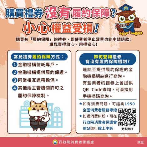 禮券履約保障