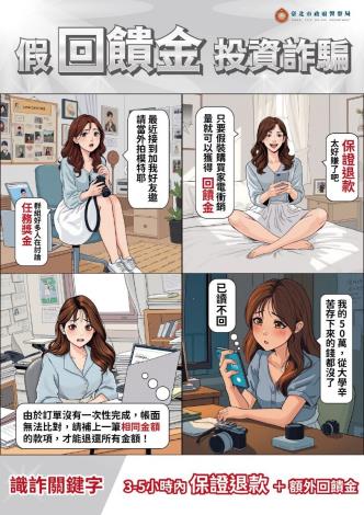 假回饋金投資詐騙