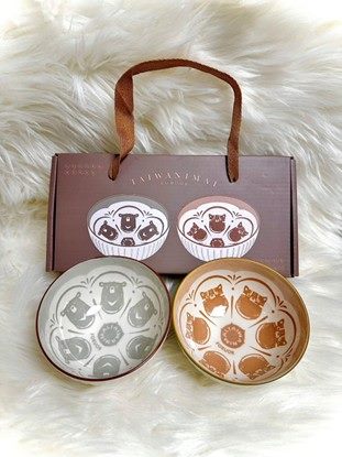 內湖戶所陶瓷對碗禮盒