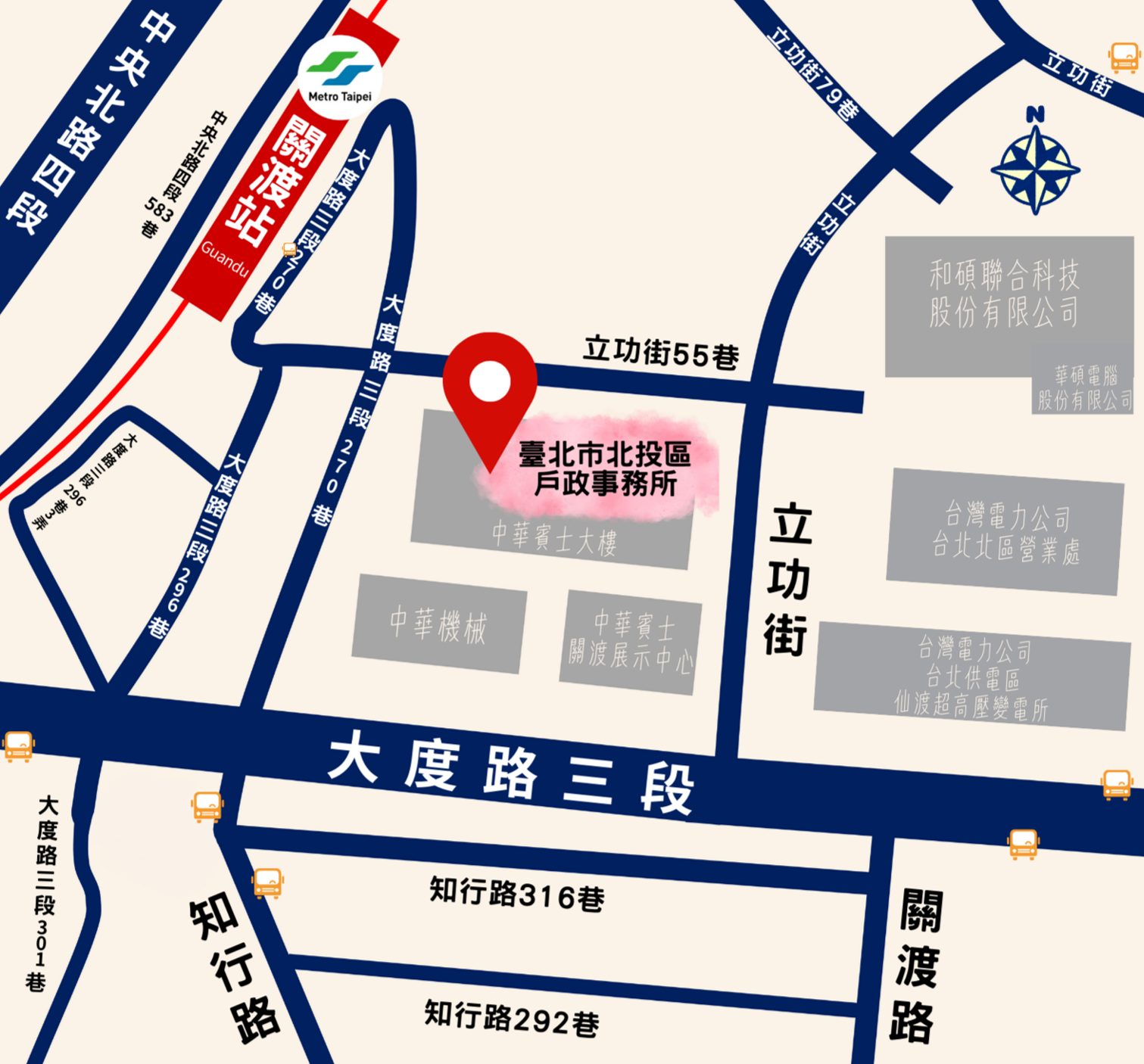 本所交通位置圖
