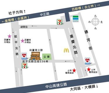 葫蘆堵分館 交通路線