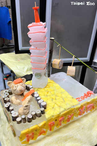 準備中的圓仔10歲生日蛋糕為臺北觀光景點