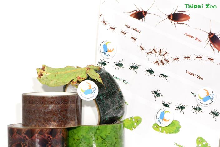 昆蟲館推出4款昆蟲圖案膠帶，等你來蒐集！