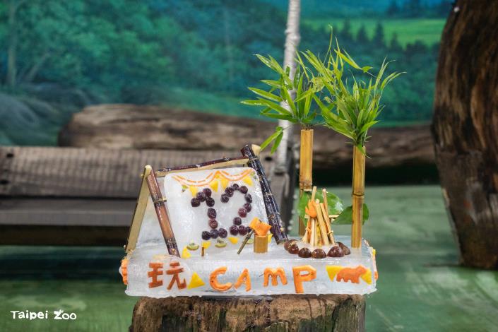 以露營為主題的「玩CAMP」蛋糕