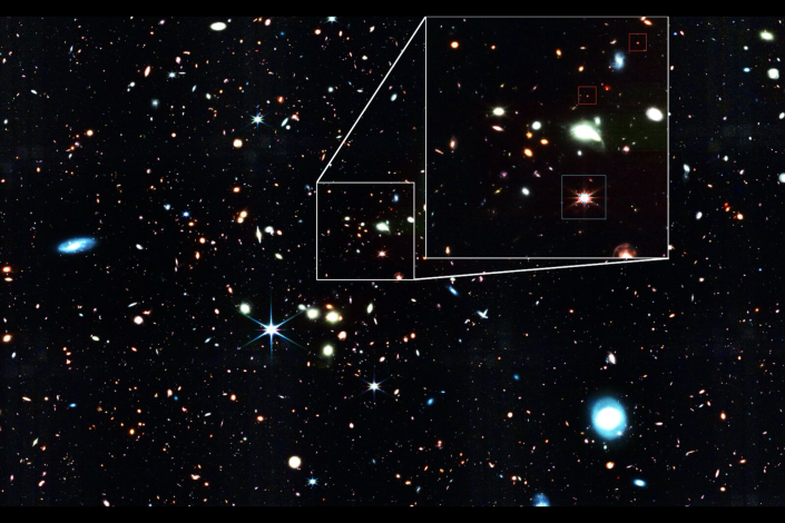 韋伯太空望遠鏡拍攝的小紅點