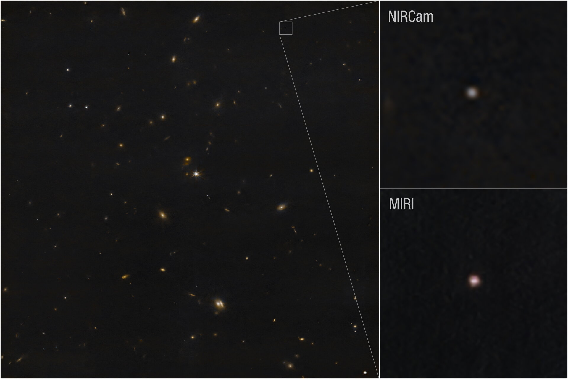 2025 年 3 月,詹姆斯・韋伯太空望遠鏡拍攝的小行星 2024 YR4 紅外線觀測影像。