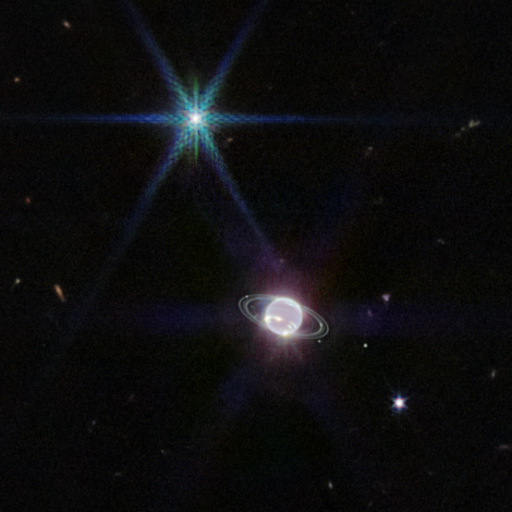 韋伯望遠鏡拍攝的海王星