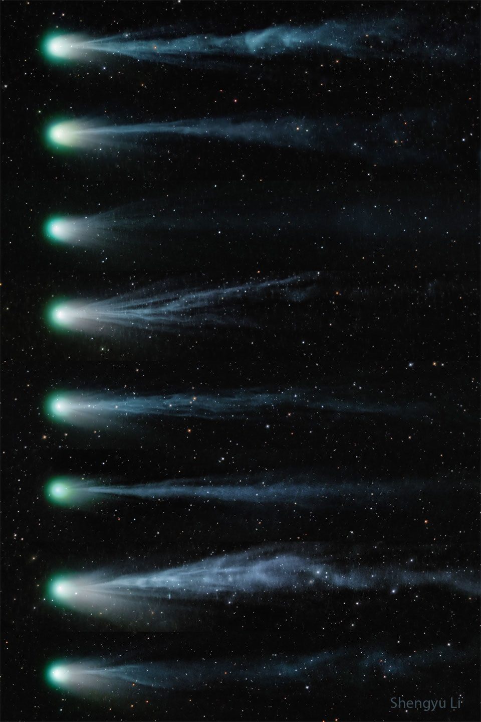 彗星形狀不斷改變