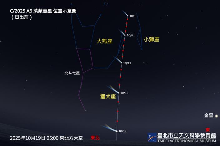 20251016 C2025A6萊蒙彗星(日出前)