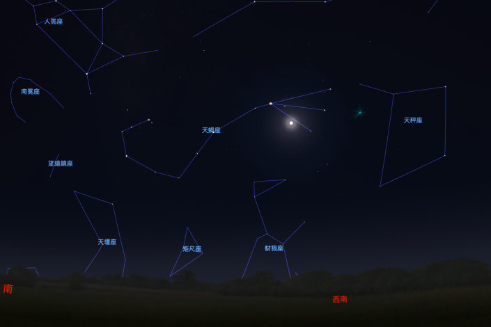 心宿二合月_星座