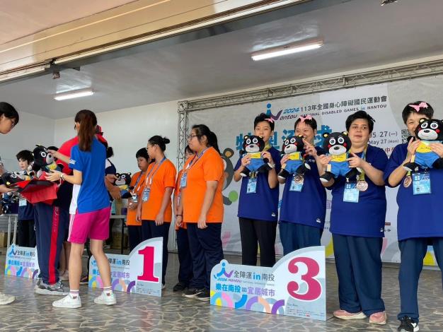 3特奧滾球女子團體賽獲得銅牌