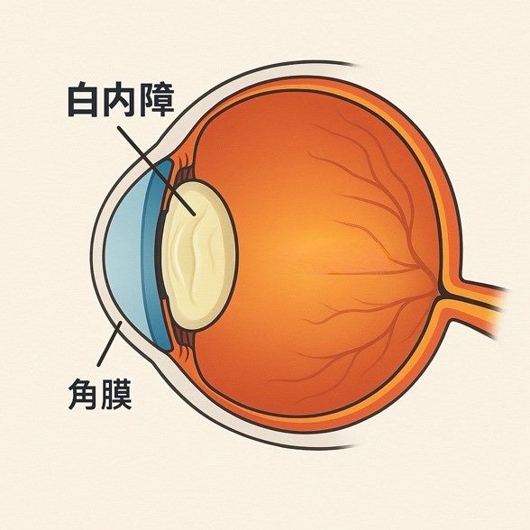 眼睛構照圖(圖片由葉師榕醫師提供)