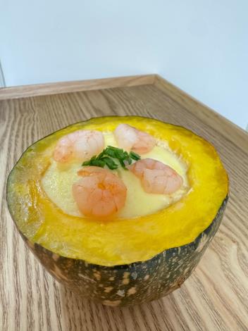 元寶海鮮蒸蛋(圖片由臺北市立聯合醫院婦幼院區提供)