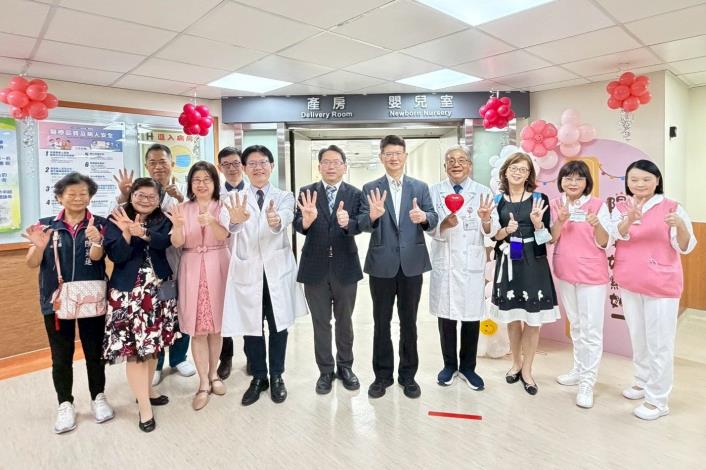 5B婦產兒病房揭牌(照片由陽明院區提供)