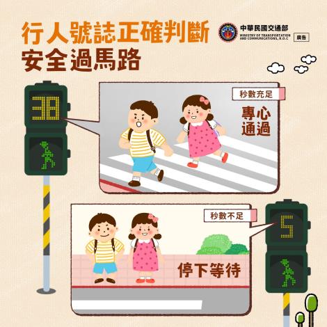 正確判斷安全過馬路
