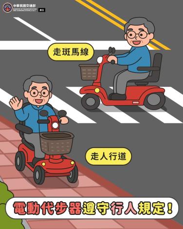 交通部- 114年電動代步器=行人
