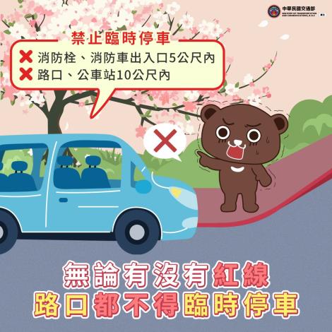 交通部- 114年有無紅線 路口都不臨停